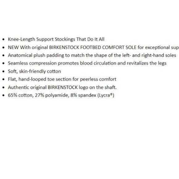 2pr. Birkenstock Mens Kneehigh Socks D13 - Picture 10 of 10